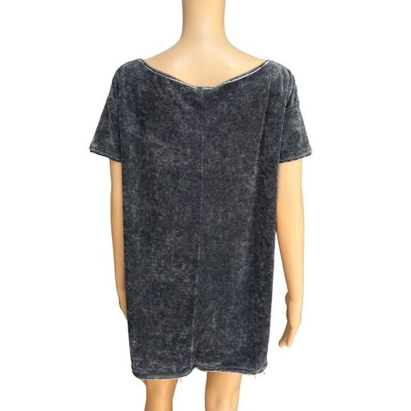 Free People Doran Velour Short Sleeved Top in Pewter color size XS - Picture 3 of 7